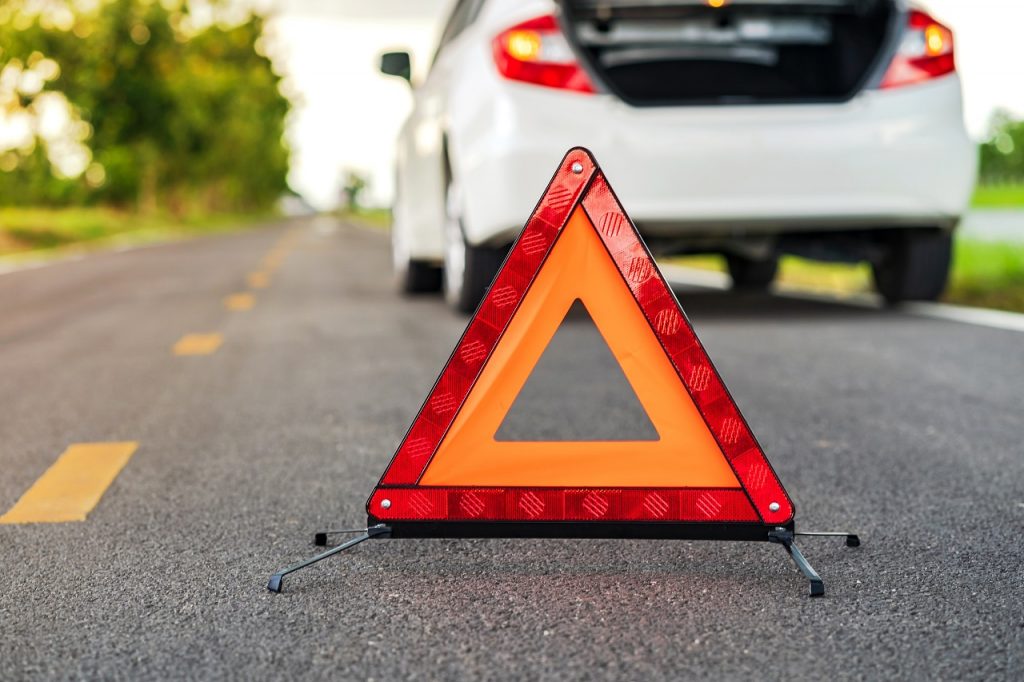 Car Pulled Over Needing Roadside Assistance